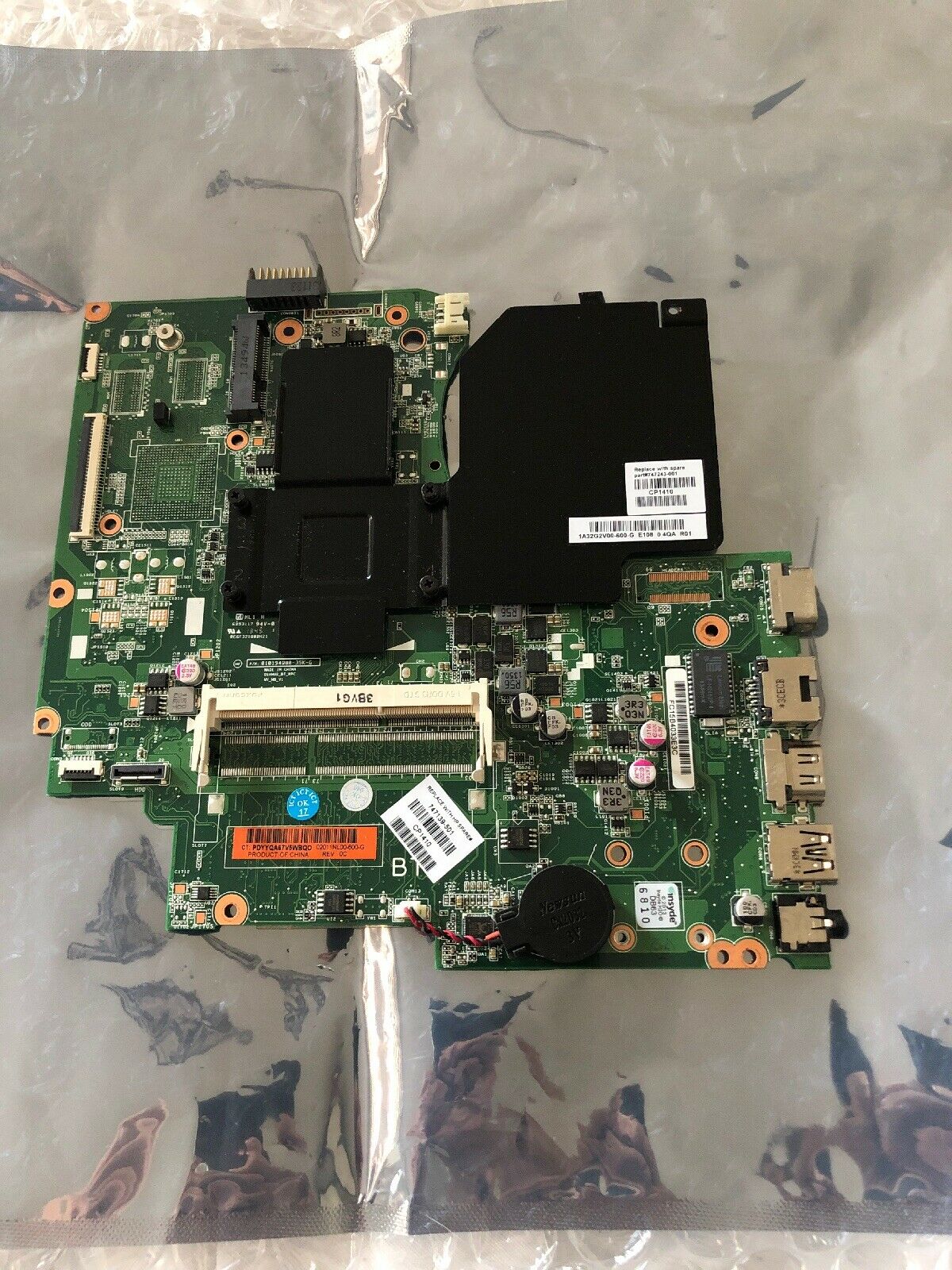 NEW HP Compaq 747139-501 Motherboard with BGA/Celeron N2810 SR1LX - Click Image to Close